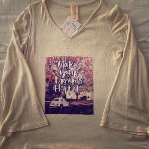 Truluv 3/4 Flowy sleeve shirt